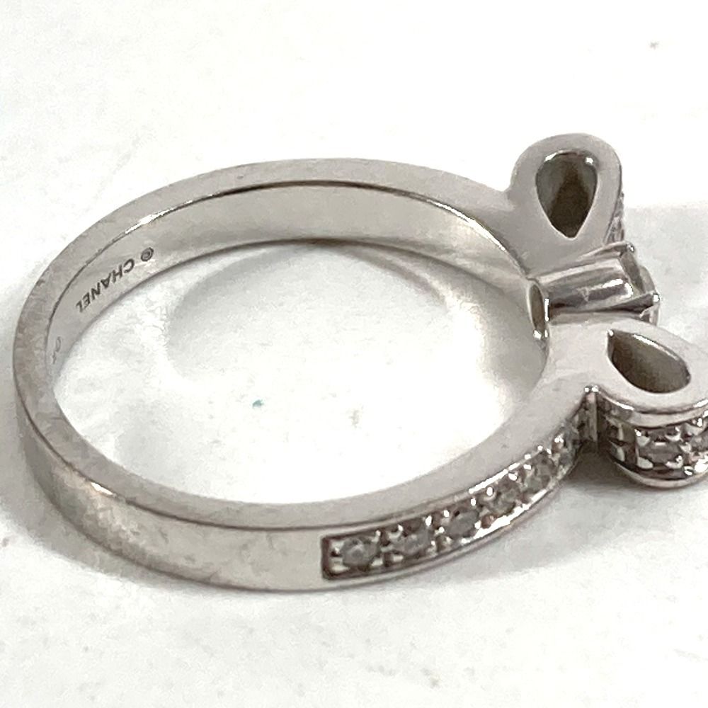 Chanel Ring Ribbon Diamond Silver — view 9