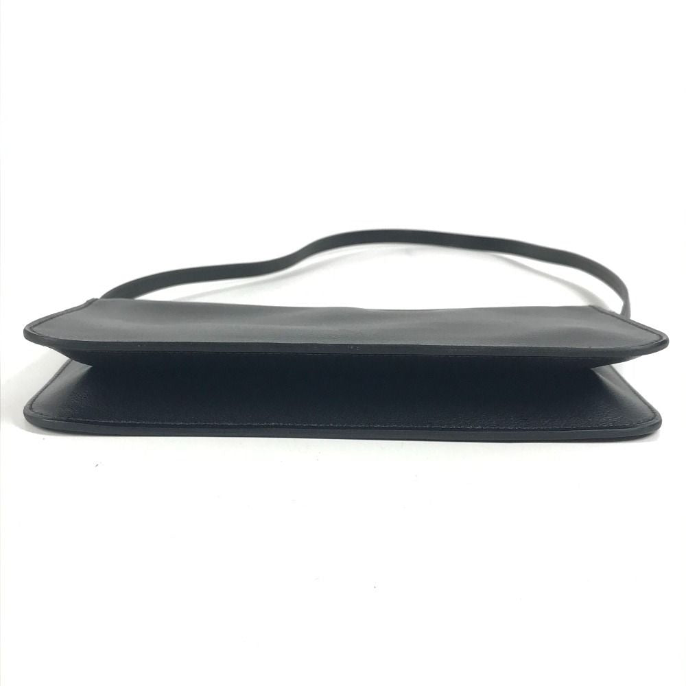Hermes Shoulder Bag Pouch Zip Azap-: to Go Chaine D'ancre Leather Black — view 6