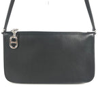 Hermes Shoulder Bag Pouch Zip Azap-: to Go Chaine D'ancre Leather Black — view 2
