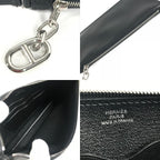 Hermes Shoulder Bag Pouch Zip Azap-: to Go Chaine D'ancre Leather Black — view 8