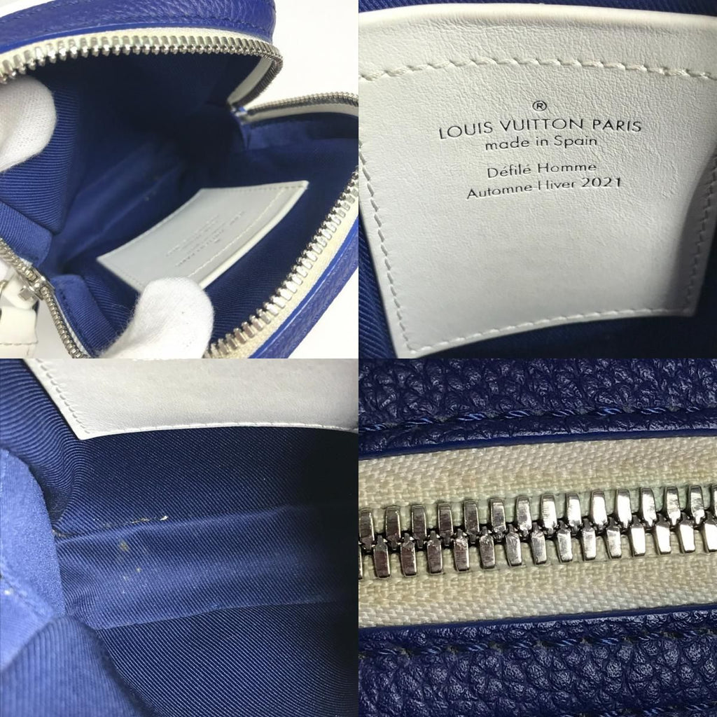Louis Vuitton Shoulder Bag Danube Ppm Leather Blue — view 9