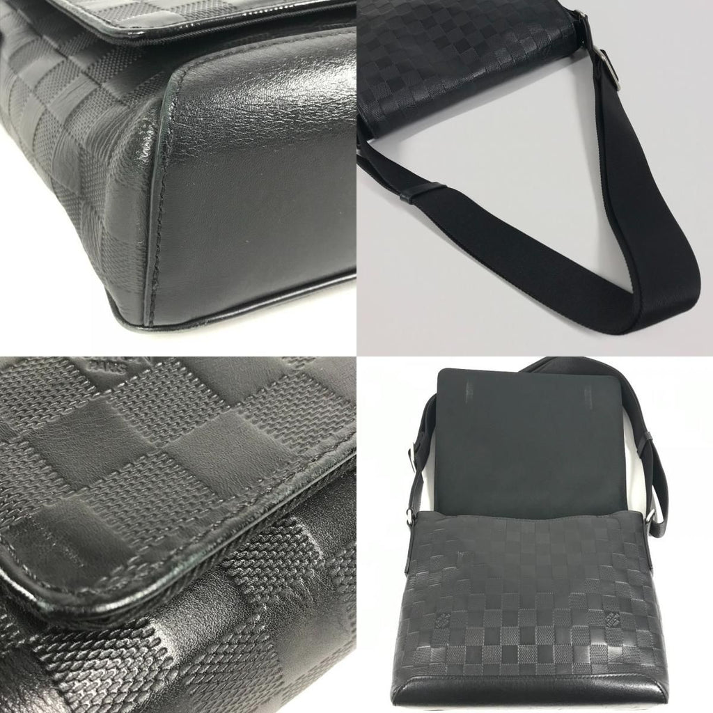 Louis Vuitton Shoulder Bag District PM Damier Infini Leather Onyx Black — view 7