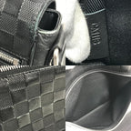 Louis Vuitton Shoulder Bag District PM Damier Infini Leather Onyx Black — view 9
