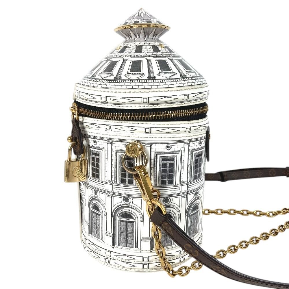 Louis Vuitton Shoulder Bag Cannes Leather White — view 4