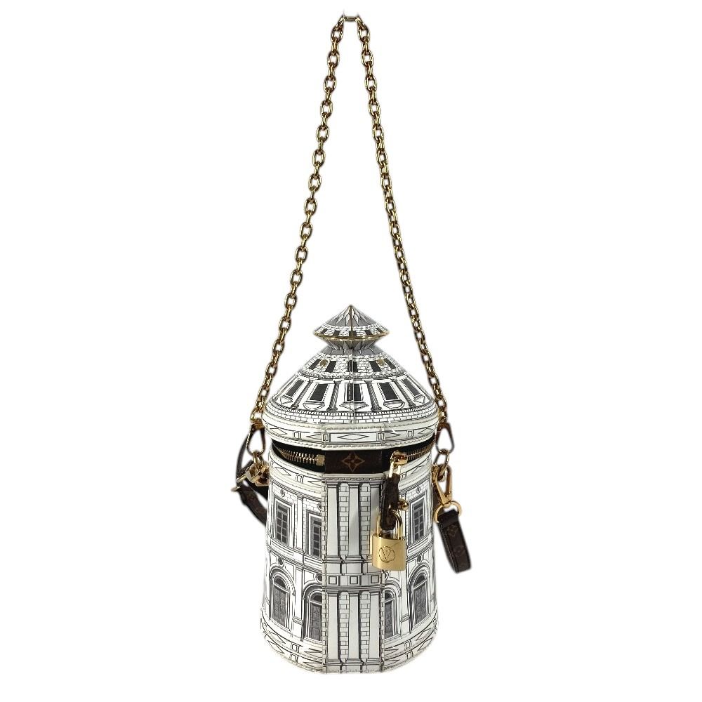 Louis Vuitton Shoulder Bag Cannes Leather White — view 2