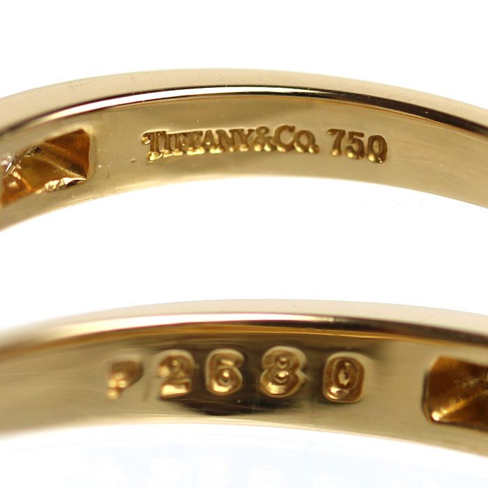Tiffany & Co 18k Yellow Gold Channel Setting Ring Diamond — view 5