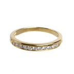 Tiffany & Co 18k Yellow Gold Channel Setting Ring Diamond — view 3