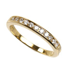 Tiffany & Co 18k Yellow Gold Channel Setting Ring Diamond