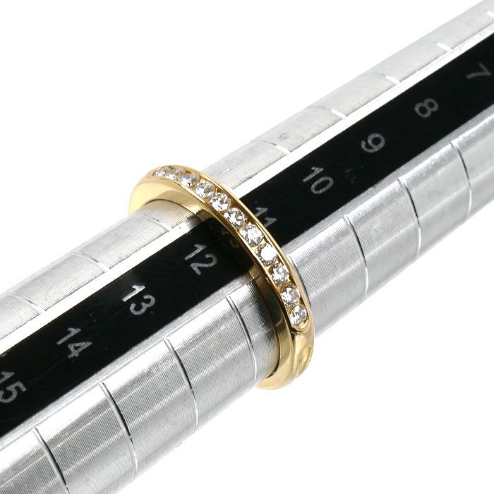 Tiffany & Co 18k Yellow Gold Channel Setting Ring Diamond — view 6