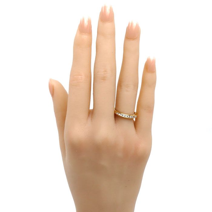 Tiffany & Co 18k Yellow Gold Channel Setting Ring Diamond — view 7