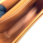 Celine Teen Triomphe Calf Brown White Shoulder Bag Gold — view 3