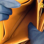Celine Teen Triomphe Calf Brown White Shoulder Bag Gold — view 8