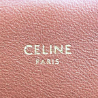 Celine Teen Triomphe Calf Brown White Shoulder Bag Gold — view 4