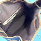 Louis Vuitton Montsouris GM Monogram Leather Brown Light Backpack Gold — view 3