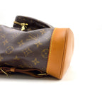 Louis Vuitton Montsouris GM Monogram Leather Brown Light Backpack Gold — view 6