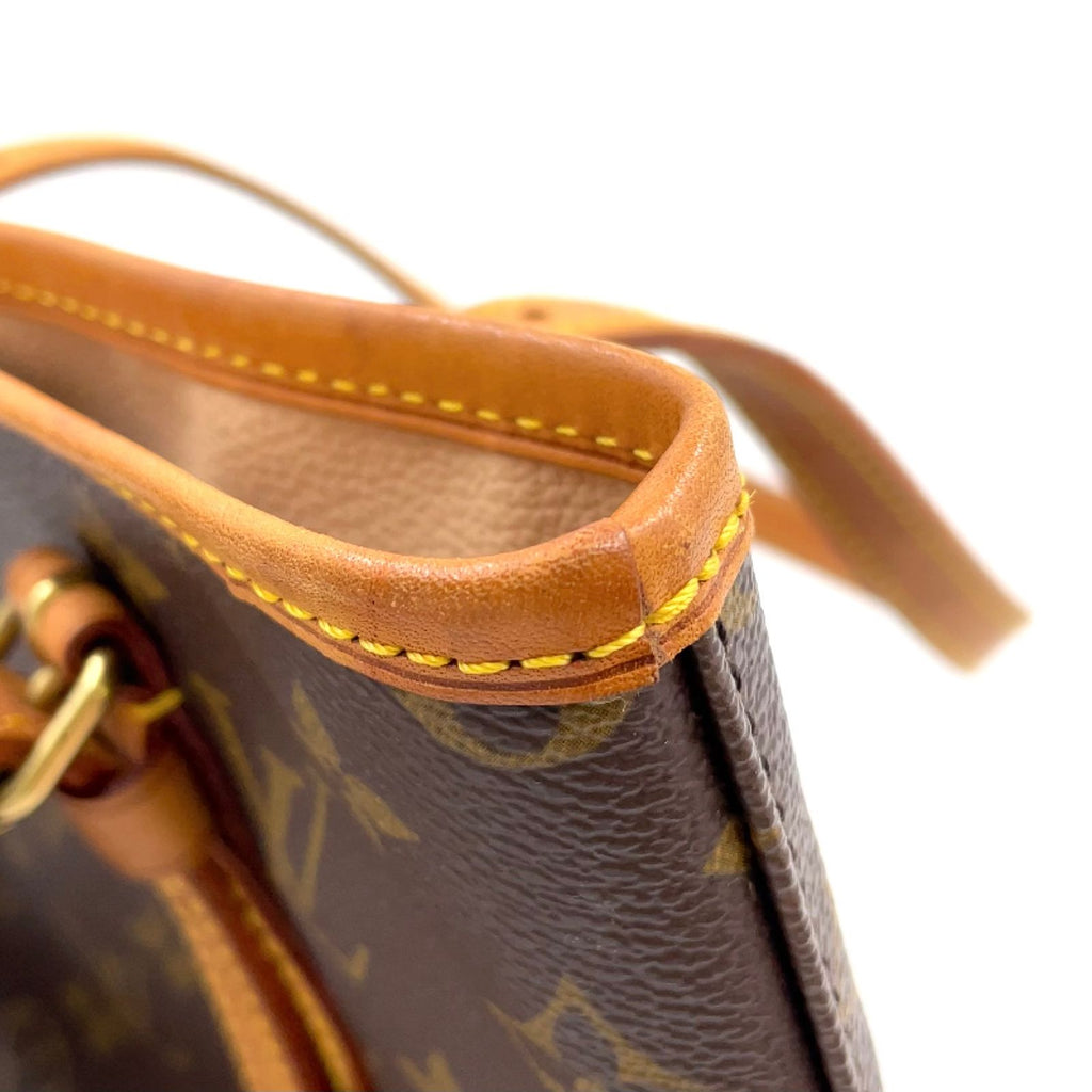 Louis Vuitton Bucket PM Monogram Leather Brown Light Shoulder Bag Gold — view 7