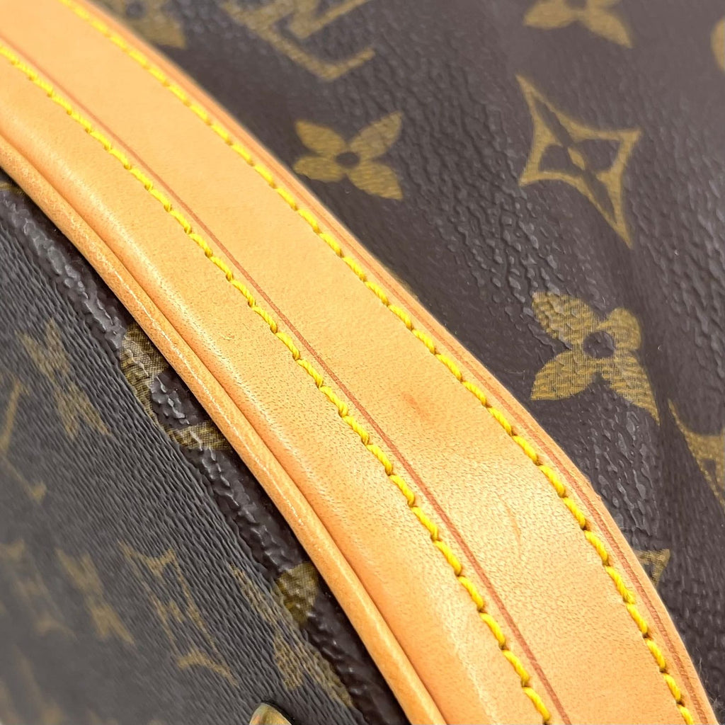Louis Vuitton Bucket PM Monogram Leather Brown Light Shoulder Bag Gold — view 6