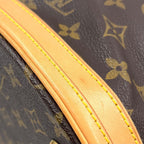 Louis Vuitton Bucket PM Monogram Leather Brown Light Shoulder Bag Gold — view 6