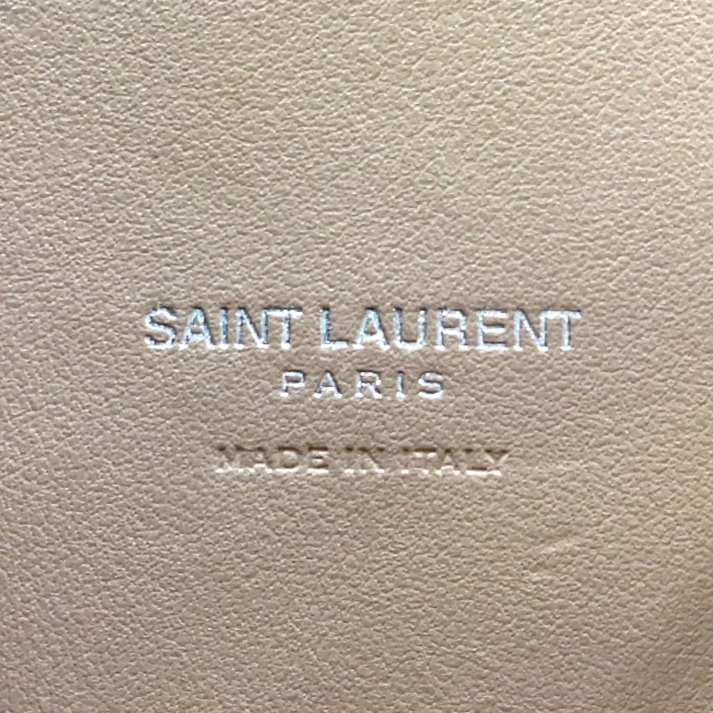 Saint Laurent Sac Dojour 2-Way Leather Beige Handbag Silver — view 4
