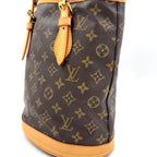 Louis Vuitton Bucket PM Monogram Leather Brown Light Shoulder Bag Gold — view 7