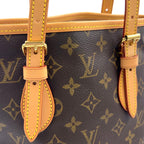 Louis Vuitton Bucket PM Monogram Leather Brown Light Shoulder Bag Gold — view 8