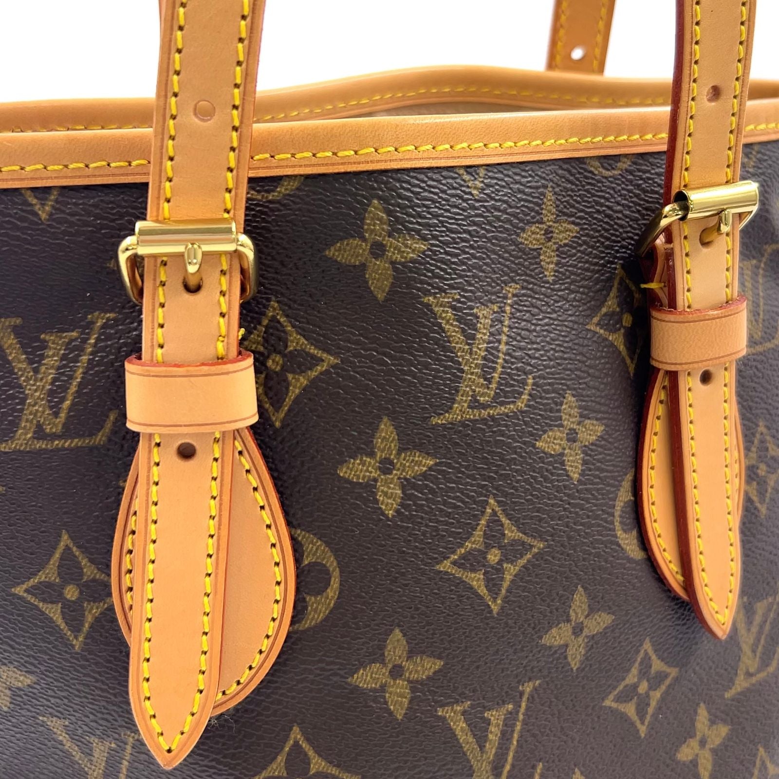 Louis Vuitton Bucket PM Monogram Leather Brown Light Shoulder Bag Gold — view 8