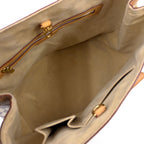 Louis Vuitton Hampstead PM Damier Azur Leather White Light Brown Tote Gold — view 3