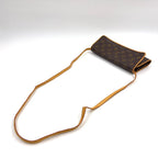 Louis Vuitton Pochette Twin GM Monogram Leather Brown Light Shoulder Bag Gold — view 5