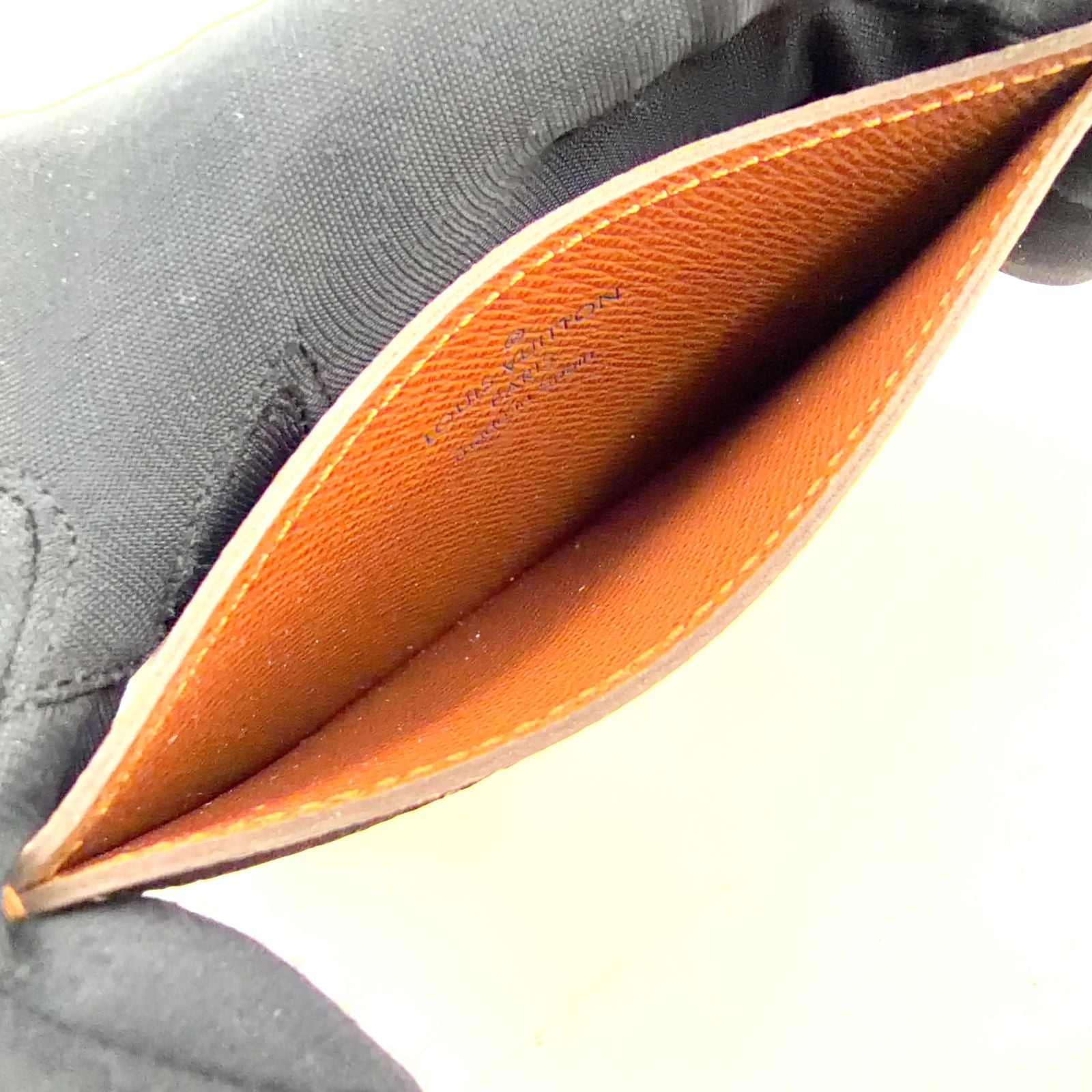Louis Vuitton Card Holder Sample Monogram Leather Brown Case — view 3