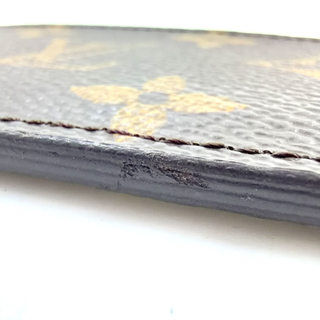 Louis Vuitton Card Holder Sample Monogram Leather Brown Case — view 8