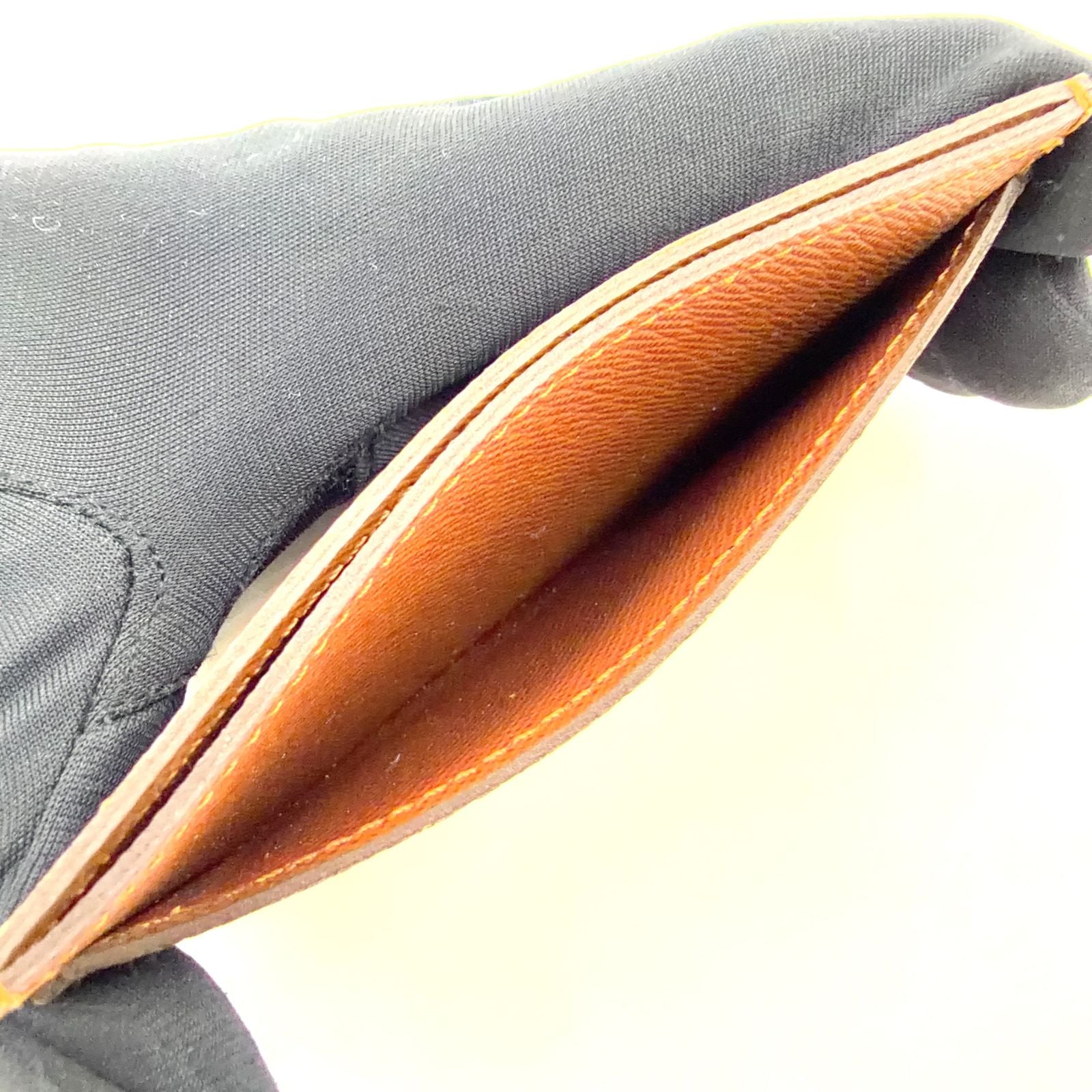 Louis Vuitton Card Holder Sample Monogram Leather Brown Case — view 6