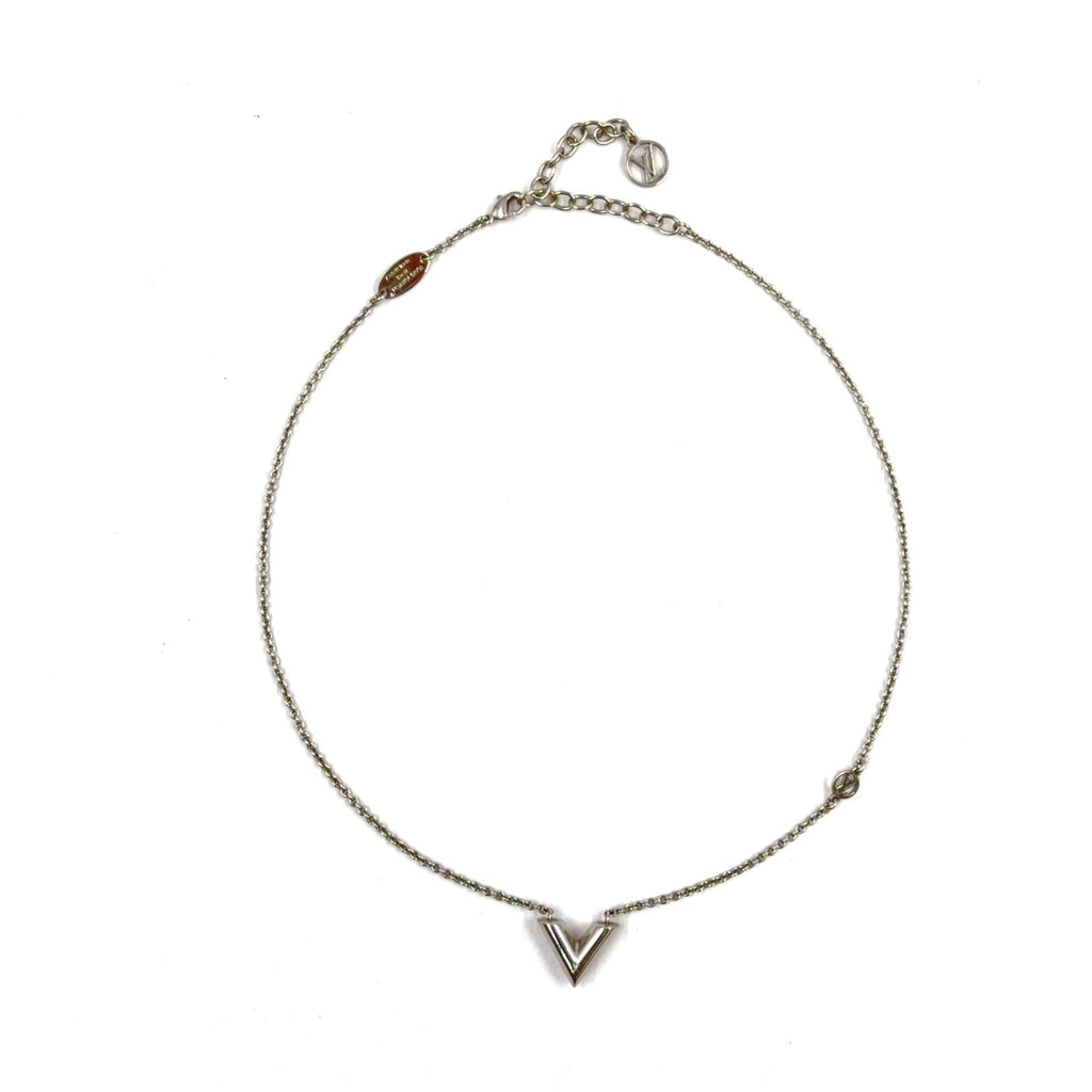 Louis Vuitton Essential Metal Silver Necklace — view 3