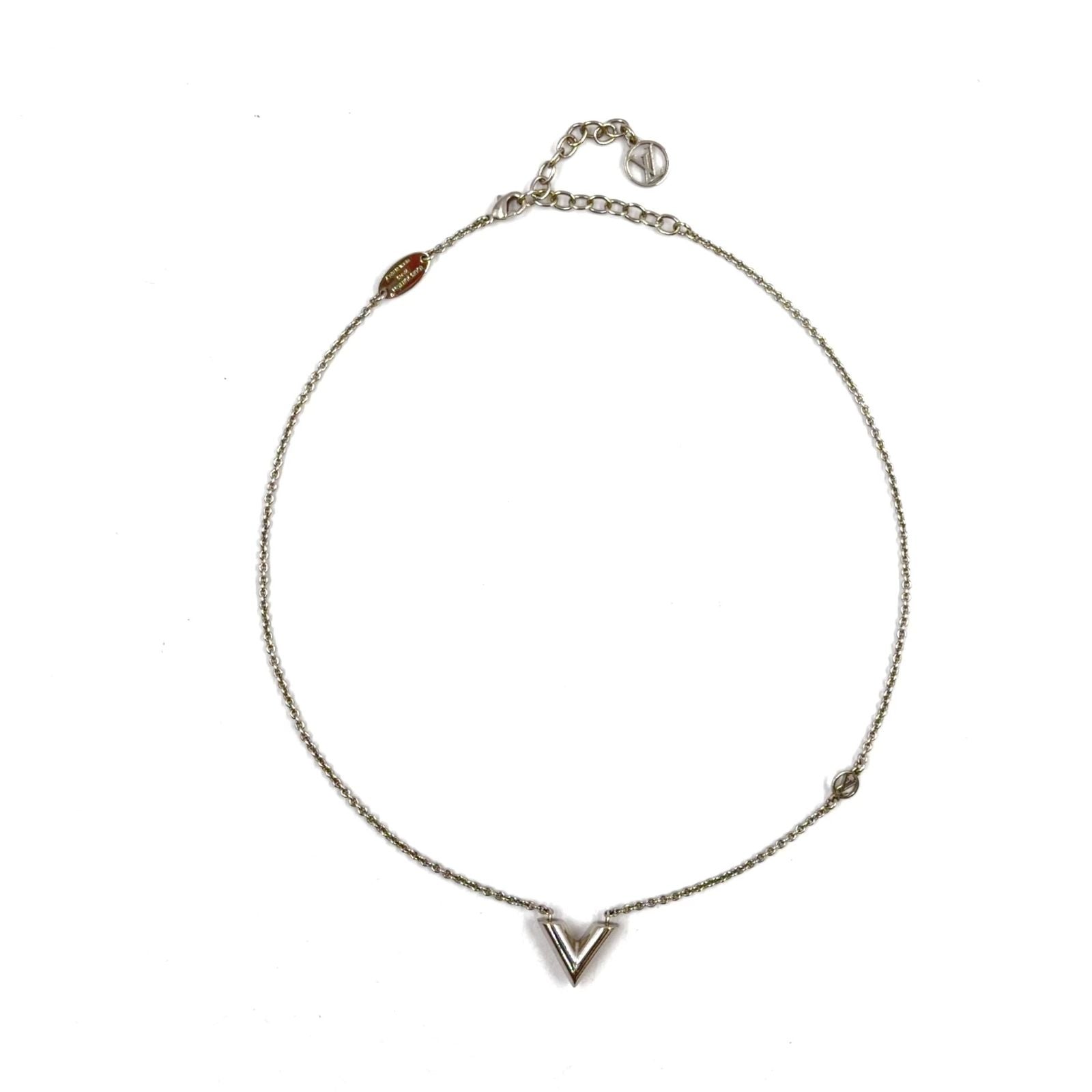 Louis Vuitton Essential Metal Silver Necklace — view 3