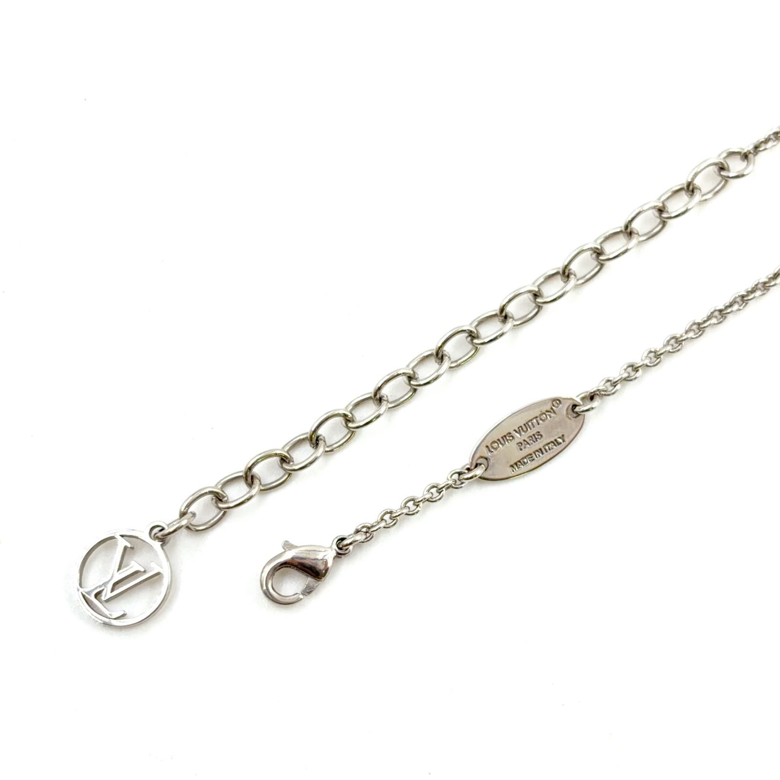 Louis Vuitton Essential Metal Silver Necklace — view 7