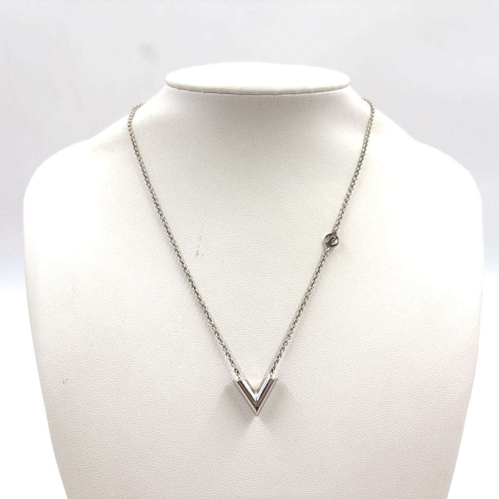 Louis Vuitton Essential Metal Silver Necklace — view 9