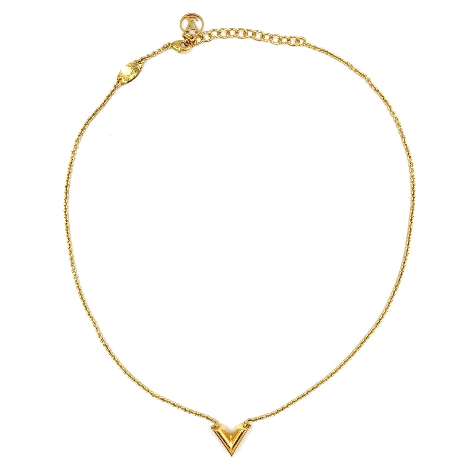 Louis Vuitton Essential Gold Plated Necklace — view 3