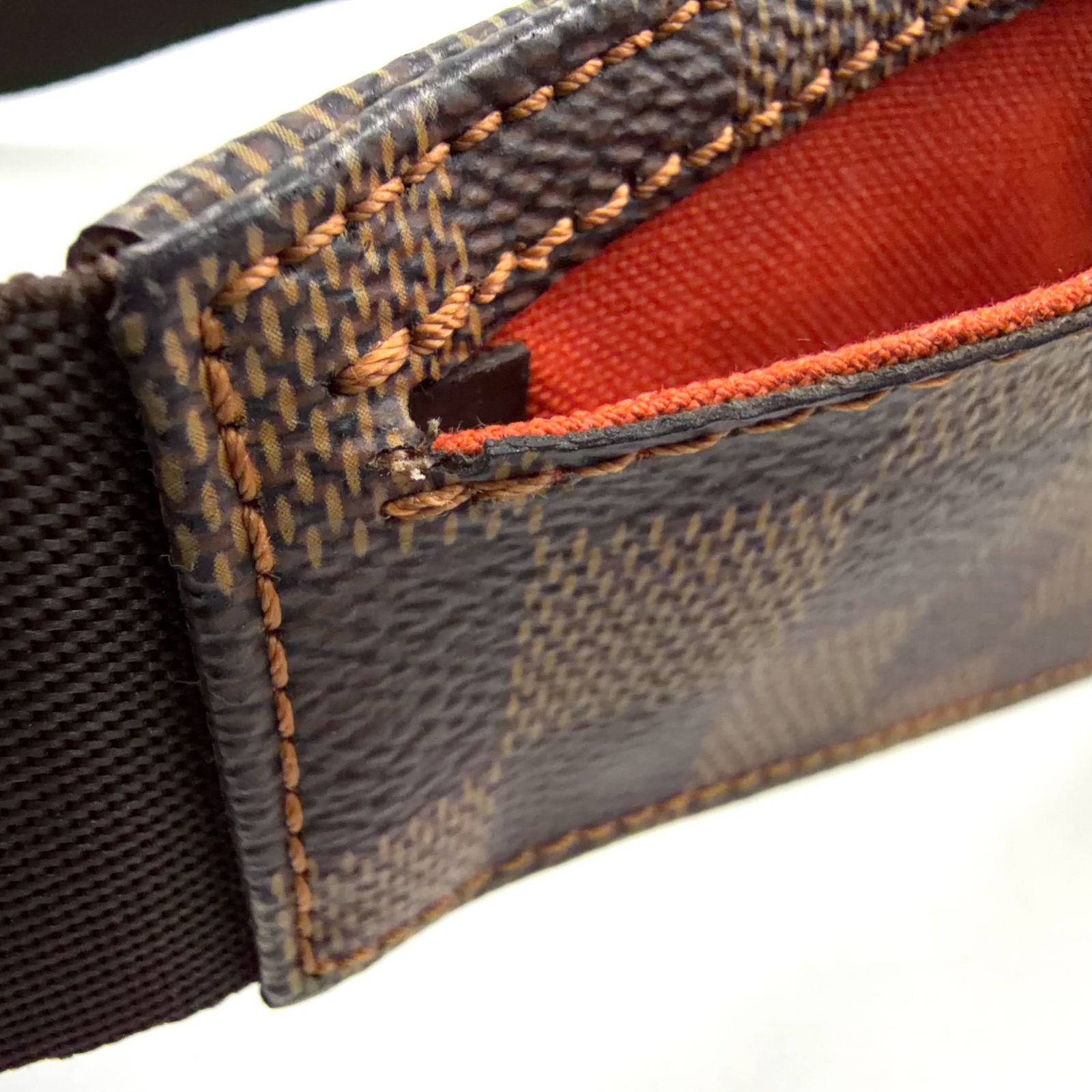 Louis Vuitton Damier Geronimos Brown Belt Bag Gold — view 8