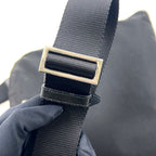 Prada Nylon Black Shoulder Bag Silver — view 6