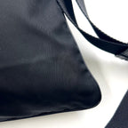 Prada Nylon Black Shoulder Bag Silver — view 9