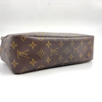 Louis Vuitton Trousse Toilette 28 Monogram Brown Cosmetic Pouch Gold — view 6