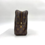 Louis Vuitton Trousse Toilette 28 Monogram Brown Cosmetic Pouch Gold — view 8