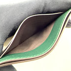 Gucci Tiger Metal Details Guccissima Leather Dark Green Card Case Gold — view 9