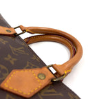 Louis Vuitton Speedy 40 Monogram Leather Brown Light Handbag Gold — view 5
