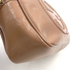 Gucci Soho Disco Enamel Leather Pink Beige Shoulder Bag Gold — view 6