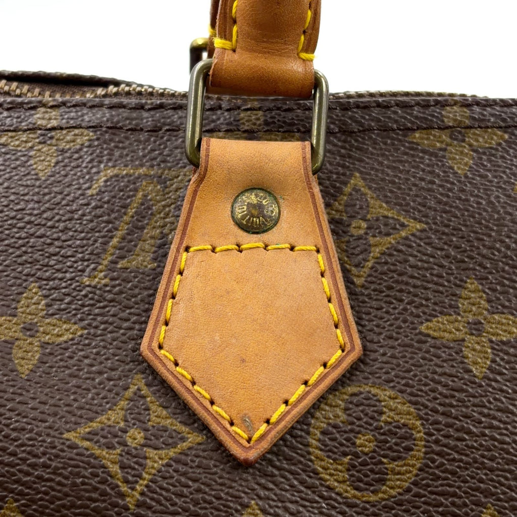 Louis Vuitton Speedy 40 Monogram Leather Brown Light Handbag Gold — view 7