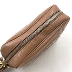 Gucci Soho Disco Enamel Leather Pink Beige Shoulder Bag Gold — view 9