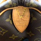 Louis Vuitton Keepall 60 Monogram Leather Brown Light Boston Bag Gold — view 4