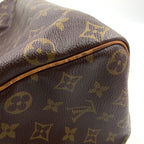 Louis Vuitton Speedy 40 Monogram Leather Brown Light Handbag Gold — view 9