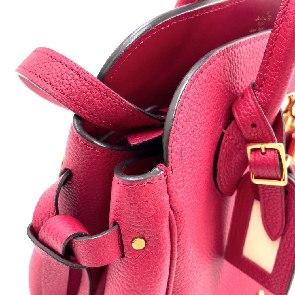 Louis Vuitton Mirror PM 2-Way Shoulder Leather Pink Handbag Gold — view 8