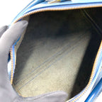 Louis Vuitton Speedy 25 Epi Toledo Blue Leather Handbag Gold — view 3